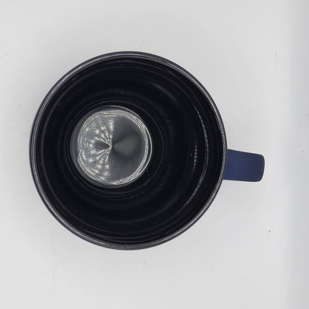 Mystic Navy “All-Seeing Eye” Ceramic Mug – Wide Bowl Style – Modern Boho Celesti - Picture 5 of 6